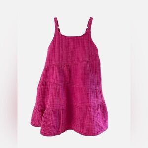 GAP Fuchsia Pink Gauze Toddler Dress - Size 3T